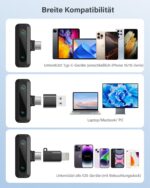 WARM BOX Kabelloses Lavalier-Mikrofon 2er-Pack – Profi-Audio für iPhone, iPad & Android – Bild 7