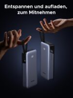 UGREEN Power Bank 20000mAh 45W – Schnellladen mit integriertem USB-C Kabel für Smartphones & Laptops – Bild 6
