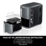 Ninja Double Stack XL 9,5L Heißluftfritteuse – Doppelkorb für 8 Personen – Bild 3