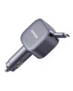 Anker 75W USB-C Kfz-Ladegerät mit einziehbarem Kabel – Schnellladestation für iPhone & MacBook