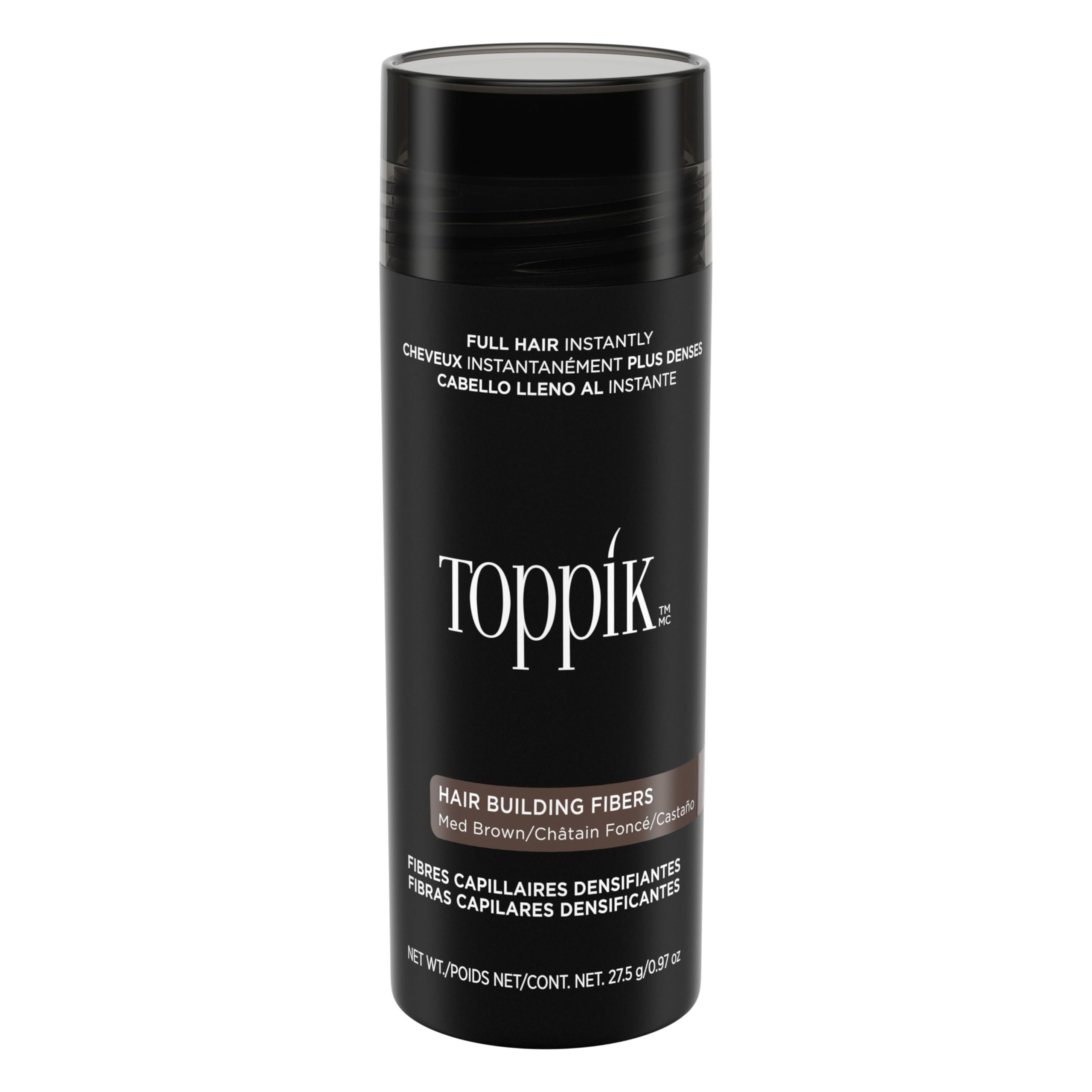61cOL0aszjL._SY2560_.jpg Toppik Haarfasern Mittelbraun 27.5g – Sofortige Haarverdichtung für volleres Haar – Bild 1