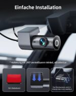 Cievie Dashcam 4K+1080P Vorne Hinten mit WLAN & 64GB SD Karte – Unfallbeweis & Parküberwachung – Bild 8