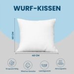 Utopia Bedding Kissenfüllung 40x40 cm 4er Set – Sofakissen mit Faserfüllung – Bild 3