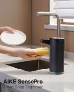 AIKE SensePro Automatischer Seifenspender 380ml – USB-C Edelstahl für Küche & Bad – Bild 2