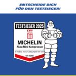 MICHELIN Air Power Mini 1 Akku-Kompressor 9,9 bar – Kabellose Luftpumpe mit Digitaldisplay für Auto, Fahrrad & E-Bike – Bild 2
