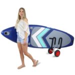ALPIDEX SUP Transportwagen mit Ø25 cm Reifen – Stand Up Paddle Board Trolley für einfachen Strand-Transport – Bild 4