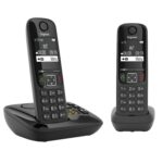 Gigaset AS690A Duo – Schnurloses DECT-Telefon mit Anrufbeantworter & Anrufschutz