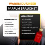 50 ml Mirage Paris Sandal Musk No.1 Extrait de Parfum mit Pheromonen – Sandelholz & Moschus Unisex-Duft + gratis Duftprobe – Bild 4
