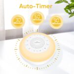 Easy@Home Weissrausch-Soundmaschine – tragbare Einschlafhilfe mit 26 Sounds & LED-Nachtlicht – Bild 6