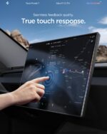 Spigen Glas.tR EZ Fit Schutzfolie für Tesla Model Y 16 Zoll – 10H+ Hartglas mit Blendschutz – Bild 8