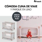 hauck Dream N Play Plus Reisebett mit XL Spielöffnung – 2in1 Kinderreisebett & Laufstall – Bild 4