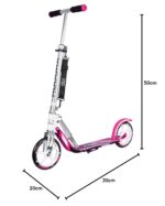 HUDORA BigWheel 205 Scooter – Aluminium-Tretroller höhenverstellbar bis 100kg – Bild 9