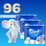 Selpak Toilettenpapier 3-lagig 96er Pack – Ultraweich & Reissfest aus 100% Zellulose – Bild 3