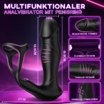 Bestvibe Analvibrator mit Penisring – 9 Modi Prostata-Stimulation für Männer – Bild 5