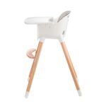 Kinderkraft SIENNA 2-in-1 Hochstuhl mit Holzbeinen – Kinderhochstuhl ab 6 Monate bis 4 Jahre – Bild 10