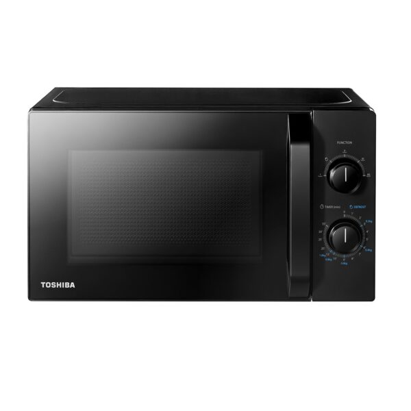 Toshiba MW2-MM20PE Mikrowelle 20L mit 700W & 5 Leistungsstufen – Solo-Mikrowelle Schwarz