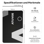 ATUVOS Air Tag Card Wallet Tracker 2er Pack – Ultradünn & Wiederaufladbar für Apple Find My – Bild 8