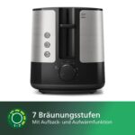 Philips Toaster HD2637/90 mit 7 Stufen & Brötchenaufsatz – Perfekter Toast für jeden Tag – Bild 3