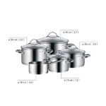 WMF Provence Plus 5-teiliges Topfset – Edelstahl Induktionskochtöpfe mit Glasdeckel – Bild 9