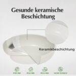 Redchef 16-teiliges Kochgeschirrset mit Antihaft-Keramik & abnehmbaren Griffen – Stapelbar – Bild 8