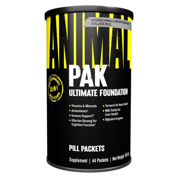Animal Pak Ultimate Foundation – 12-in-1 Multivitamin mit Vitamin D3, K2 & Magnesium für Athleten