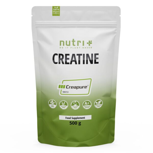 Nutri + Creapure 500g – Reines Kreatin Monohydrat Pulver für maximale Leistung