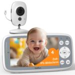 BOIFUN Babyphone mit Kamera – 4 Zoll 720P Monitor, WLAN-frei, 10h Akku & Nachtsicht