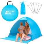 Active Era Pop-Up Strandmuschel UPF 50+ – UV-Schutz Strandzelt für 2–3 Personen
