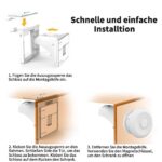 Magnetisches Schrankschloss 20er Set mit 3 Schlüsseln – Unsichtbare Kindersicherung für Schränke & Schubladen – Bild 3