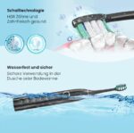 Denta-M Schallzahnbürste mit 40.000 Impulsen & 120-Tage-Akku – Edition Black – Bild 3