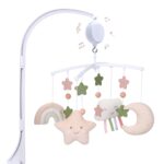 COTTONBEBE Musik Mobile mit 35 Melodien – Beruhigendes Einschlafspielzeug für Babys