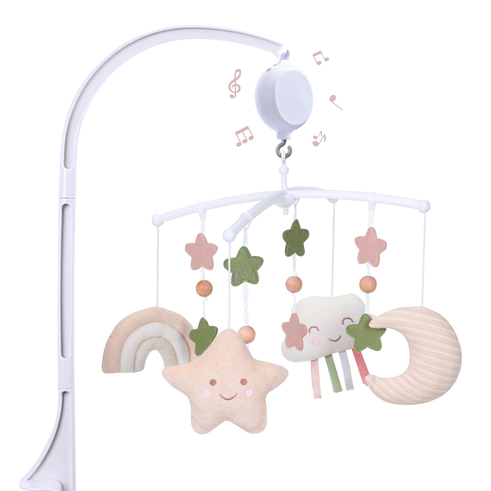 61f0mqWBRL._SY1600_.jpg COTTONBEBE Musik Mobile mit 35 Melodien – Beruhigendes Einschlafspielzeug für Babys – Bild 1