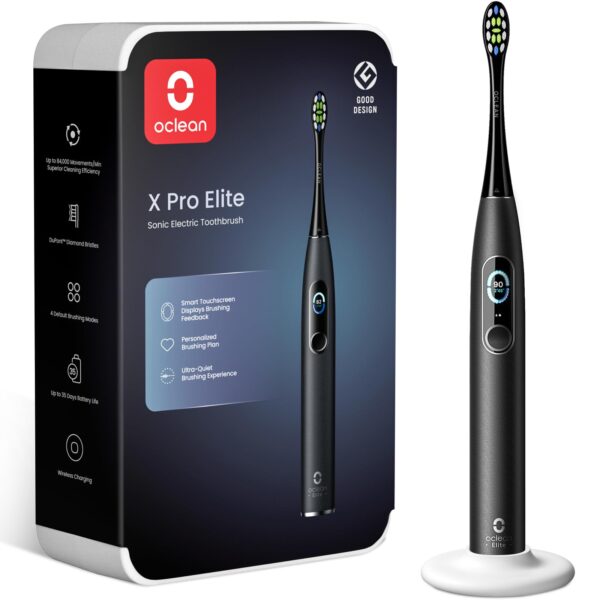 Oclean X Series Pro Elite Schallzahnbürste – 84.000 Vibrationen mit 8er-Bereichsverfolgung