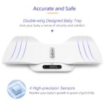 BAGAIL Digitale Babywaage 180 kg – Abnehmbares Tablett & Automatische Sperre für Säuglinge & Erwachsene – Bild 2