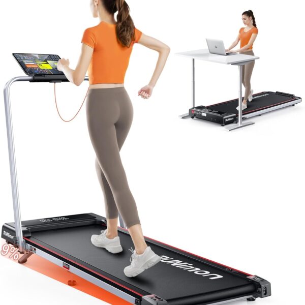 RUNIMON Klappbares Laufband 6in1 mit 9% Steigung & 2.5HP – Für Zuhause & Büro bis 120kg