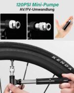 HAZENS 16-in-1 Fahrrad Reparaturset mit Satteltasche & 120 PSI Mini-Luftpumpe – Bild 4