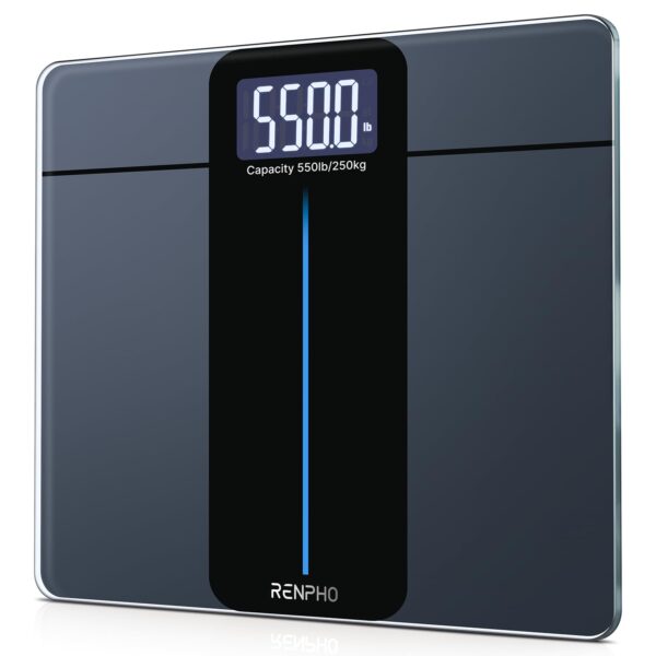 RENPHO Personenwaage Digital bis 250 kg – Körperwaage mit grosser Plattform & LED-Anzeige