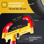 HELDENWERK® Radkralle mit Hochsicherheitsschloss – Diebstahlschutz für PKW, Wohnmobil & Anhänger – Bild 5