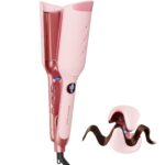 Wavytalk Power Wave Welleneisen mit Ionenschutz, 35-mm-V-Platten, Dual-Voltage, Rosé