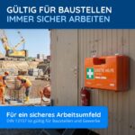 FLEXEO Erste-Hilfe-Koffer DIN 13157:2021 – Verbandkasten gefüllt mit Wandhalterung für Betrieb & Zuhause – Bild 6