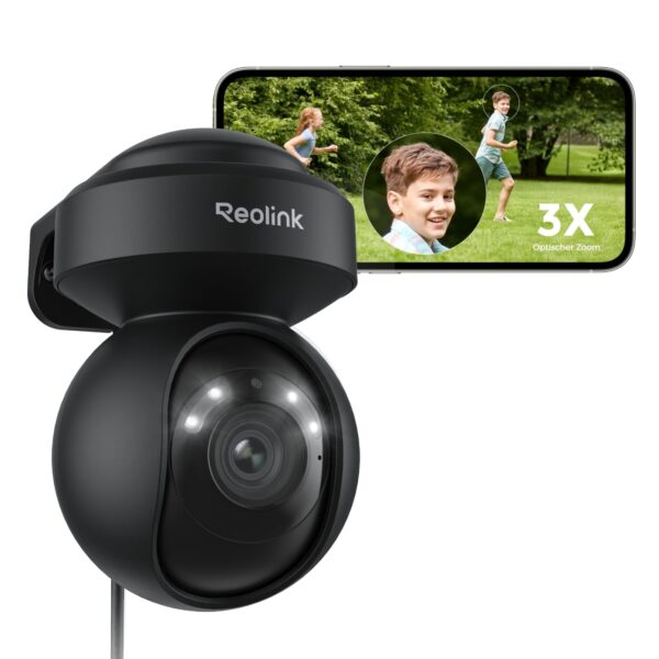 Reolink E1 Outdoor 5MP PTZ WLAN Überwachungskamera – 3X Zoom & Vollfarb-Nachtsicht