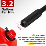 innhom Elektrische Kraftstoffpumpe 12 L/min – Batteriebetriebene Flüssigkeitstransferpumpe – Bild 2