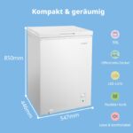 Comfee 99L Gefriertruhe mit Inverter-Kompressor – Leise 38dB & flexible Kühl-/Gefrierfunktion – Bild 3