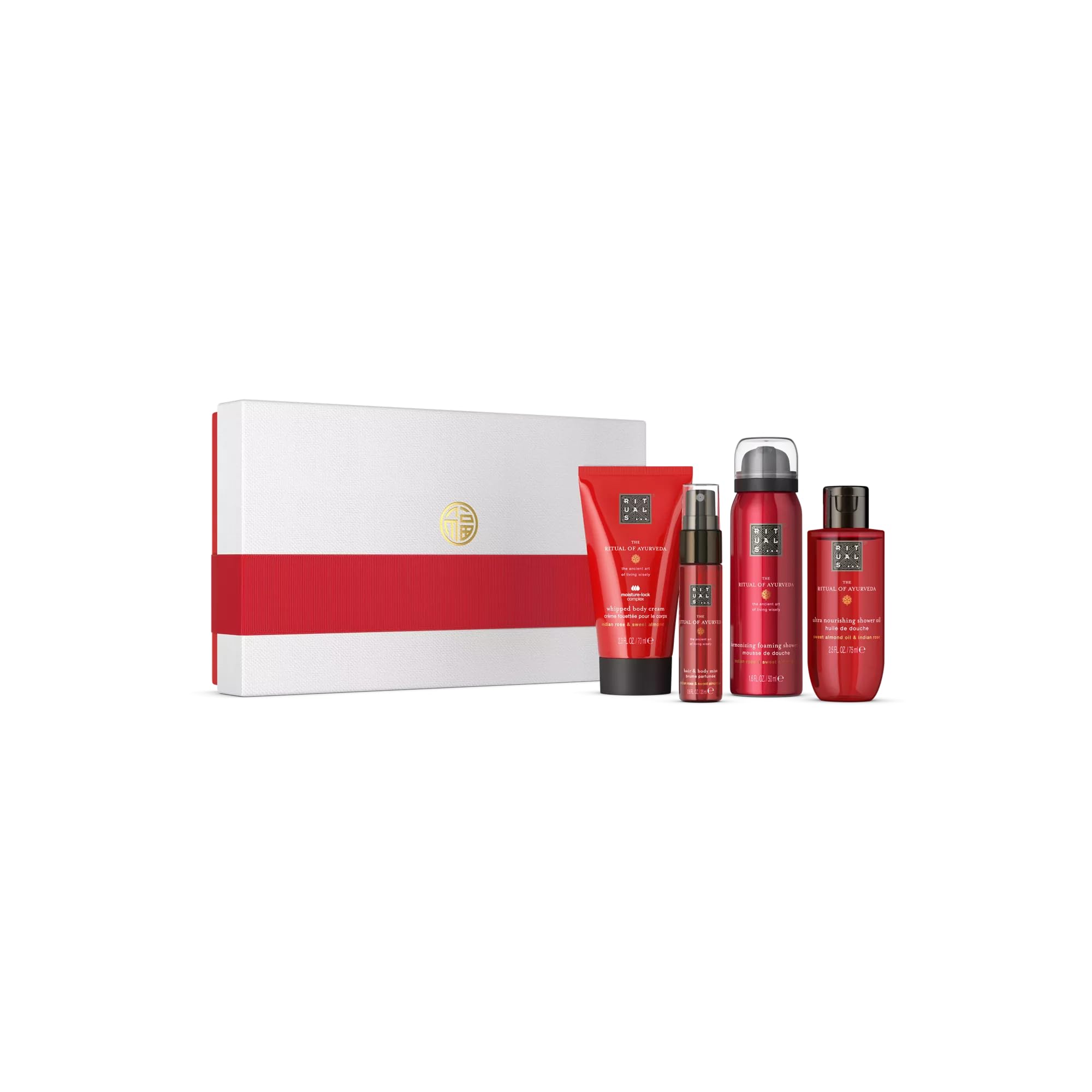 61gUyxvpsZL._SY2000_.jpg RITUALS The Ritual of Ayurveda Geschenkset Small – Körperpflege mit Rosenduft – Bild 1