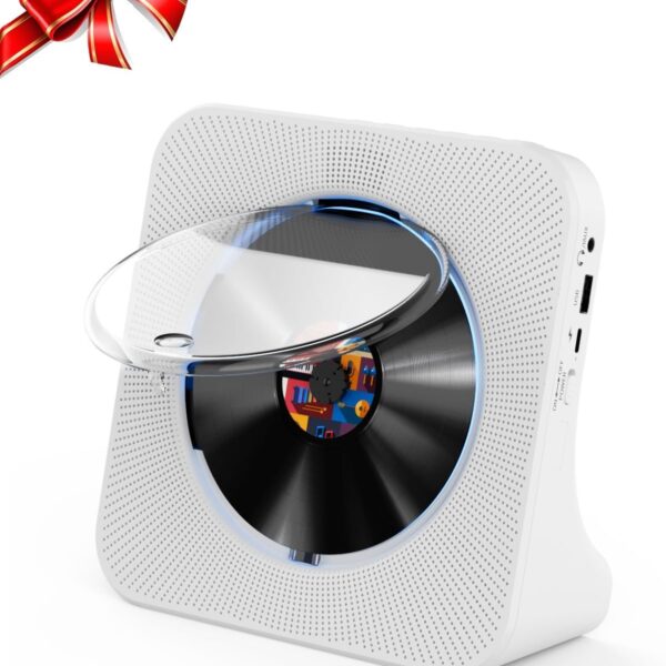 Gueray 5-in-1 CD-Player mit Bluetooth 5.0, FM-Radio & USB – Kompaktanlage für Zuhause