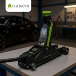 Juskys Hydraulischer Wagenheber 2,5 t – Rangierwagenheber aus Stahl mit Transportbox – Bild 7