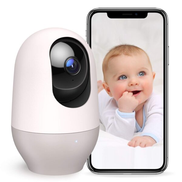 nooie 1080P HD Babyphone mit 360° KI-Tracking – WLAN Baby Monitor mit Gegensprechfunktion