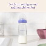 Lansinoh Glas Flaschenset 240 ml mit NaturalWave Sauger – 4 Premiumflaschen für Stillbabys – Bild 9