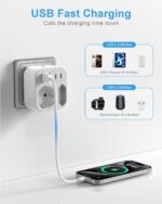 SUDEERY 6-in-1 Reiseadapter weltweit mit 2 USB-C & 2 USB-A – Universalstecker für 150+ Länder – Bild 6