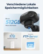 Reolink Argus 4 Pro – 4K Solar Überwachungskamera mit 180° ColorX-Nachtsicht & KI-Erkennung – Bild 8